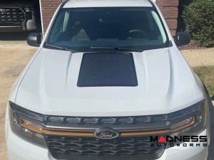 Ford Maverick Flexible Solar Panel Kit - Complete Kit w/ Waterproof Controller + Hood Decal - 2022+ - 60W